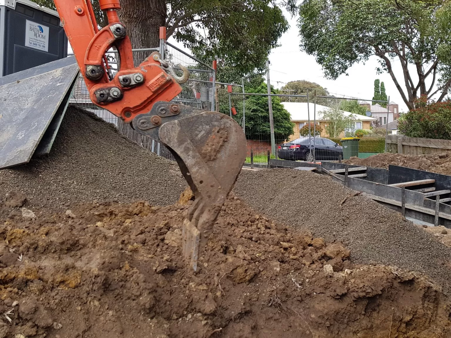 excavation an improving soil