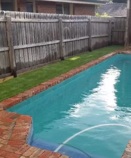 poolside timber structures